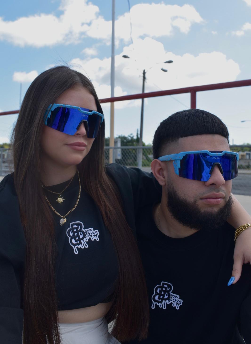 BotyBooss Gafas Azul & Naranja